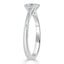 0.75 CT Princess Shaped Moissanite Solitaire Engagement Ring - crownmoissanite