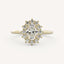 1.0 CT - 2.0 CT Oval Cut Halo Moissanite Engagement Ring - Custom Listing For Conor