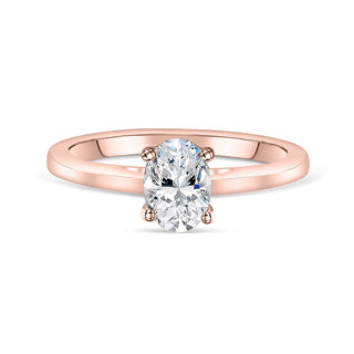 1.33 CT Oval Cut Solitaire Moissanite Engagement Ring - crownmoissanite