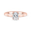 1.33 CT Oval Cut Solitaire Moissanite Engagement Ring - crownmoissanite