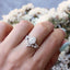 0.70 CT Oval Moissanite Vintage Engagement Ring