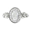 0.70 CT Round Moissanite Vintage Engagement Ring