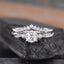 0.50 CT Round Shaped Moissanite Diamond Art Deco Bridal Ring Set - crownmoissanite