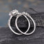 0.50 CT Round Shaped Moissanite Diamond Art Deco Bridal Ring Set - crownmoissanite