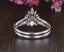 0.75 Carats Pear Shape Cluster Moissanite Diamond Bridal Ring Set - crownmoissanite
