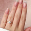 1.0 CT Round Cut Twig Style Pave Moissanite Engagement Ring