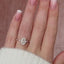 2.0 CT Oval Hidden Halo Moissanite Engagement Ring