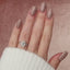 2.0 CT Oval Cut Twig Style Moissanite Engagement Ring