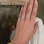 3.50 CT Oval Solitaire Hidden Halo Moissanite Engagement Ring
