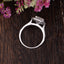 0.91 CT Radiant Shaped Moissanite Double Halo Engagement Ring - crownmoissanite