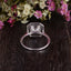 0.91 CT Radiant Shaped Moissanite Double Halo Engagement Ring - crownmoissanite