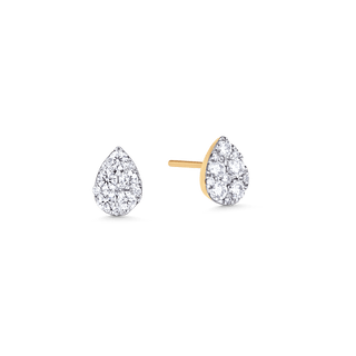 0.48 TCW Round Moissanite Diamond Stud Earrings - crownmoissanite