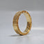 Classic Shield Textured Men's Wedding Band - crownmoissanite