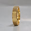 Classic Shield Textured Men's Wedding Band - crownmoissanite