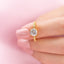 1.50 CT Round Moissanite Diamond Solitaire Engagement Ring - crownmoissanite