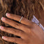 0.34 CT Round Shaped Moissanite Twisted Wedding Band - crownmoissanite