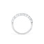 0.16 CT Round Shaped Moissanite Milgrain Wedding Band - crownmoissanite