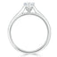 1.0 CT Heart Shaped Moissanite Solitaire Engagement Ring - crownmoissanite