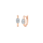 0.24 TCW Round Moissanite Diamond Huggie Earrings - crownmoissanite