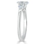0.75 CT Oval Shaped Moissanite Three Stones Engagement Ring - crownmoissanite