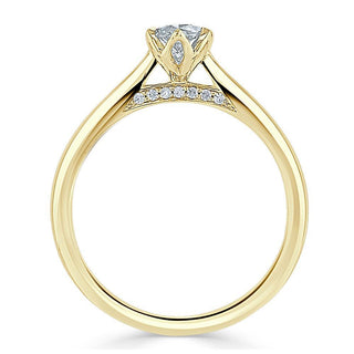 1.0 CT Marquise Cut Solitaire Moissanite Engagement Ring - crownmoissanite