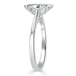 1.0 CT Marquise Shaped Moissanite Solitaire Engagement Ring - crownmoissanite