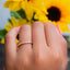 0.16 CT Round Shaped Moissanite Milgrain Wedding Band - crownmoissanite