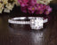 0.75 CT Cushion Shapes Moissanite Hidden Halo Engagement Ring - crownmoissanite