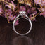 1.60 CT Round Cut Cluster Moissanite Engagement Ring - crownmoissanite