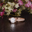 1.35 CT Round Cut Solitaire Moissanite Engagement Ring - crownmoissanite