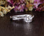1.60 CT Round Cut Twisted Pave Setting Moissanite Engagement Ring - crownmoissanite