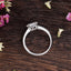0.75 CT Oval Pave Setting Moissanite Engagement Ring - crownmoissanite