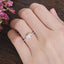 0.75 CT Oval Shaped Moissanite Solitaire Engagement Ring - crownmoissanite