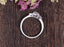 0.75 CT Pear Shaped Moissanite Cluster Engagement Ring - crownmoissanite