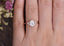 0.75 CT Pear Shaped Moissanite Cluster Engagement Ring - crownmoissanite