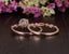 1.0 CT Round Shaped Moissanite Solitaire Bridal Ring Set - crownmoissanite