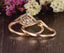 0.75 CT Round Moissanite Bridal Ring Set - crownmoissanite