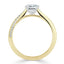 0.75 CT Princess Shaped Moissanite Solitaire Engagement Ring - crownmoissanite