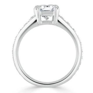 1.5 CT Cushion Shaped Moissanite Solitaire Engagement Ring - crownmoissanite