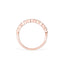 0.16 CT Round Shaped Moissanite Milgrain Wedding Band - crownmoissanite