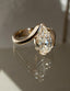 1.0- 2.50 CT Pear Shaped Moissanite Bypass Style Engagement Ring
