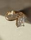 1.5 - 3.5 CT Elongated Cushion Shaped Moissanite Soliatire Style Engagement Ring
