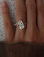 1.0 - 2.5 CT Pear Shaped Moissanite Solitaire Bridal Set