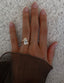 1.0- 2.50 CT Pear Shaped Moissanite Bypass Style Engagement Ring